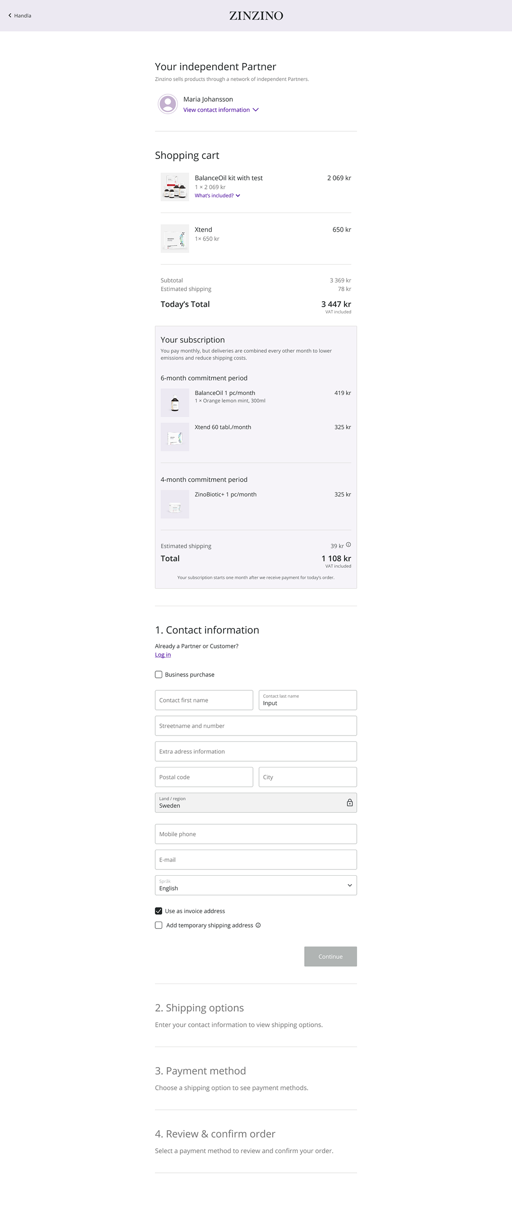 Zinzino-checkout-startpage-
